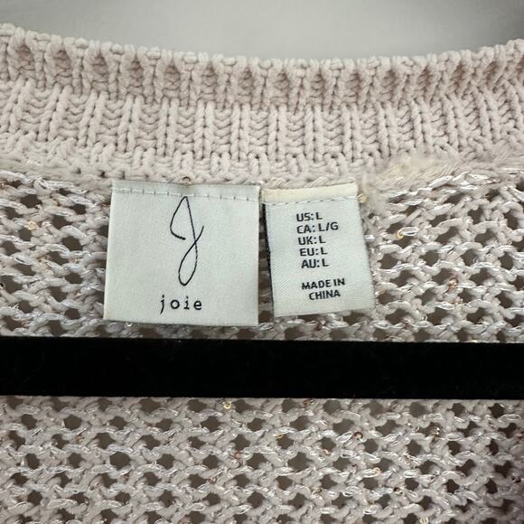 Joie‎ knitted sweater vest with gold sequins size Large - Picture 3 of 5
